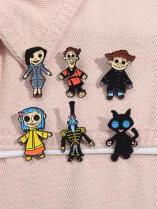 Broche de Diseño de Personaje de Dibujos Animados, Insignia Bonita para Decoración de Mochila, Sombrero y Ropa, Accesorios de Moda para Mujeres y Hombres