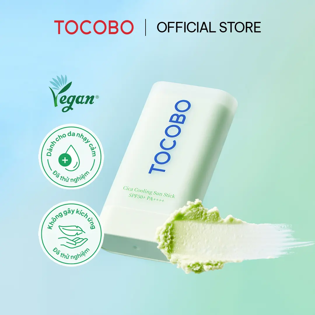 Sáp Chống Nắng Dạng Thỏi Tocobo Cica Cooling Sun Stick SPF50+ PA++++ 18gr