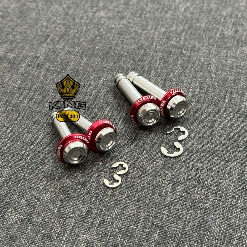 Cặp chốt xỏ gác chân inox 304 kèm long đền kitaco gắn cho các dòng xe Hon Ya