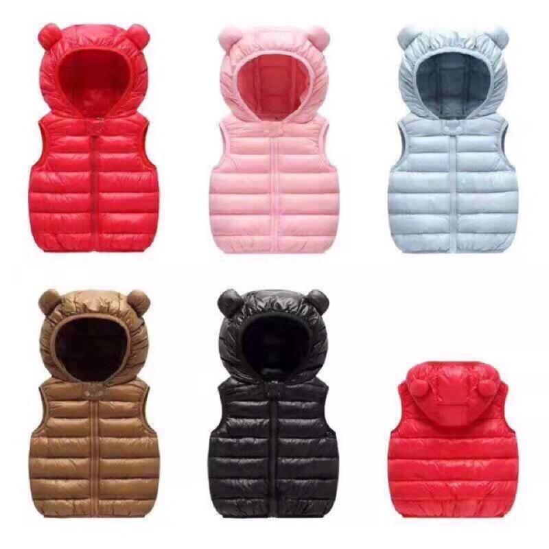 Áo phao GILE tai gấu siêu nhẹ siêu xinh cho bé yêu