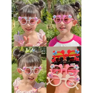 AZAHRA Kacamata Fashion Anti Radiasi Model Kartun Kacamata Anak Mouse Pita Imut Sunglasses