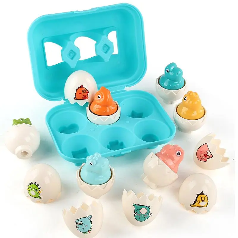 Cute Dinosaur Design Twisted Eggs Toy with Sound, Press & Play Eggs Toy, Early Education Dinosaur Shape Matching Toy, Early Educational Game Toy for Child, Kids Toys, Christmas Gift, Stocking Filler, Christmas Gift 2