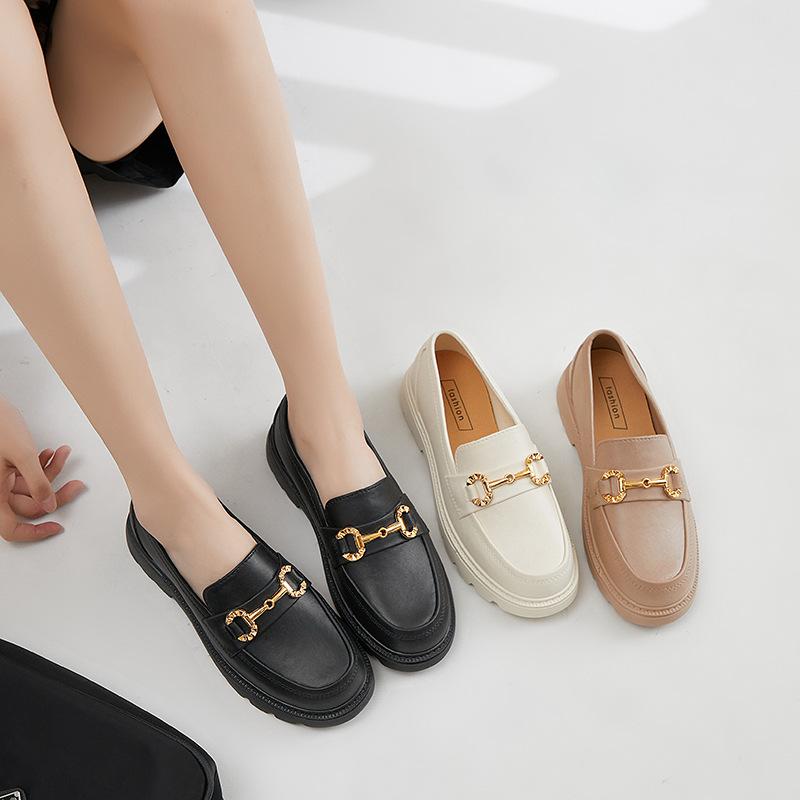 Giày Moca nhựa đi mưa mũi tròn cao 3cm slip on siêu nhẹ thời trang mới nhất A88 V342 4