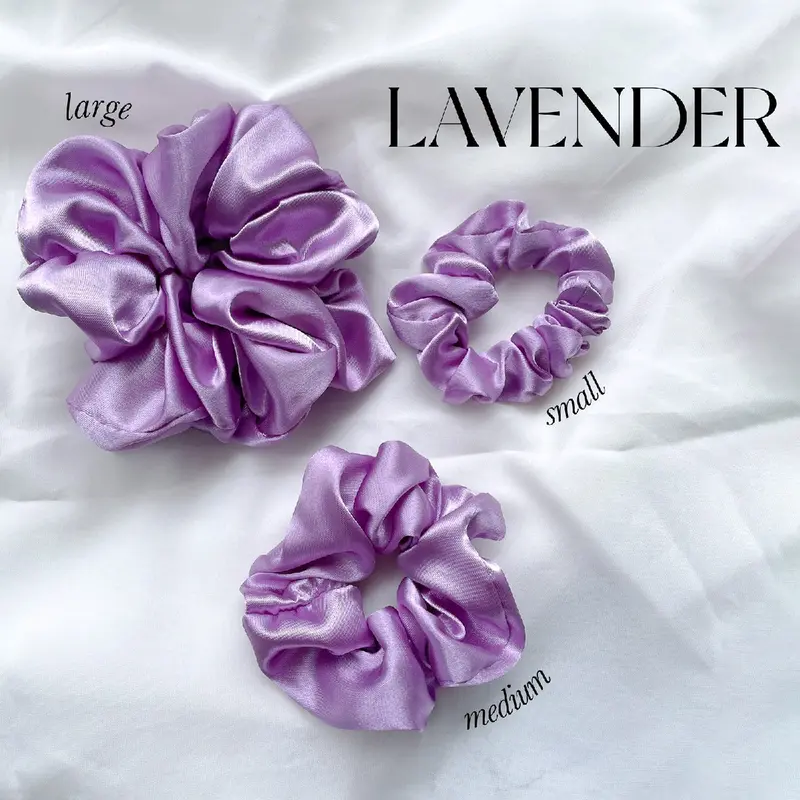 Sateen Scrunchies Purpple Variant 1