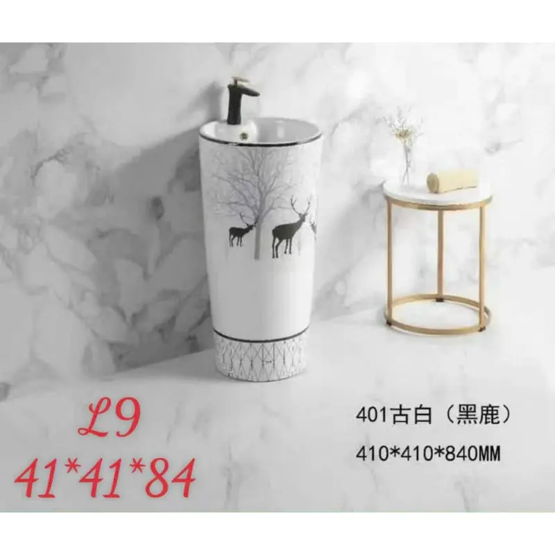 Chậu rửa mặt nghệ thuật chân đứng con hươu 0
