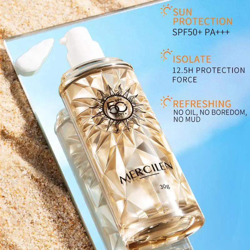 30g Sunscreen Cream (1 Box), Moisturizing Face Sunscreen, Long Lasting Sunscreen Lotion, Refreshing and Non-greasy Sun Protection Product for Men & Women, Comfort Outdoor Moisturizer 2