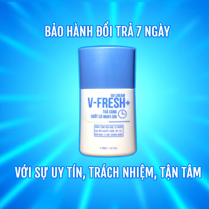 2 Hộp BBcream V-FRESH PLUS dành cho nam, nâng tone tự nhiên, kiềm dầu, chống nắng, kháng nước, che khuyết điểm 4