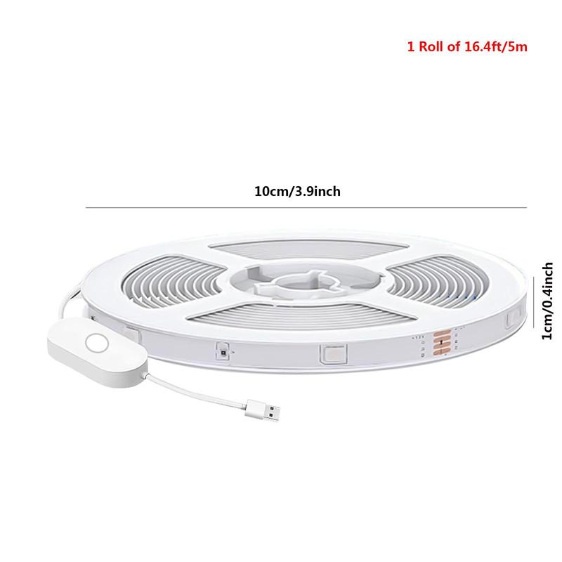 USB Powered LED Strip Light, 5V Strip Rope Light, Flexible Cuttable LED Strip Light for Bedroom Kitchen Cabinet Wardrobe TV Party Decor 1