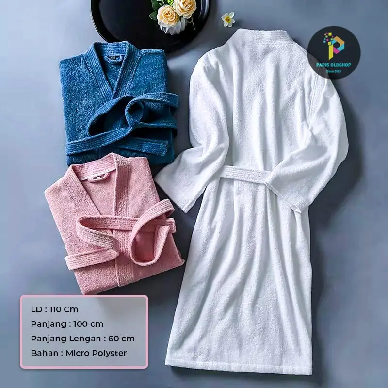 Handuk Kimono Dewasa/Jubah Mandi Wanita Pria/Baju Handuk Mandi Wanita 2