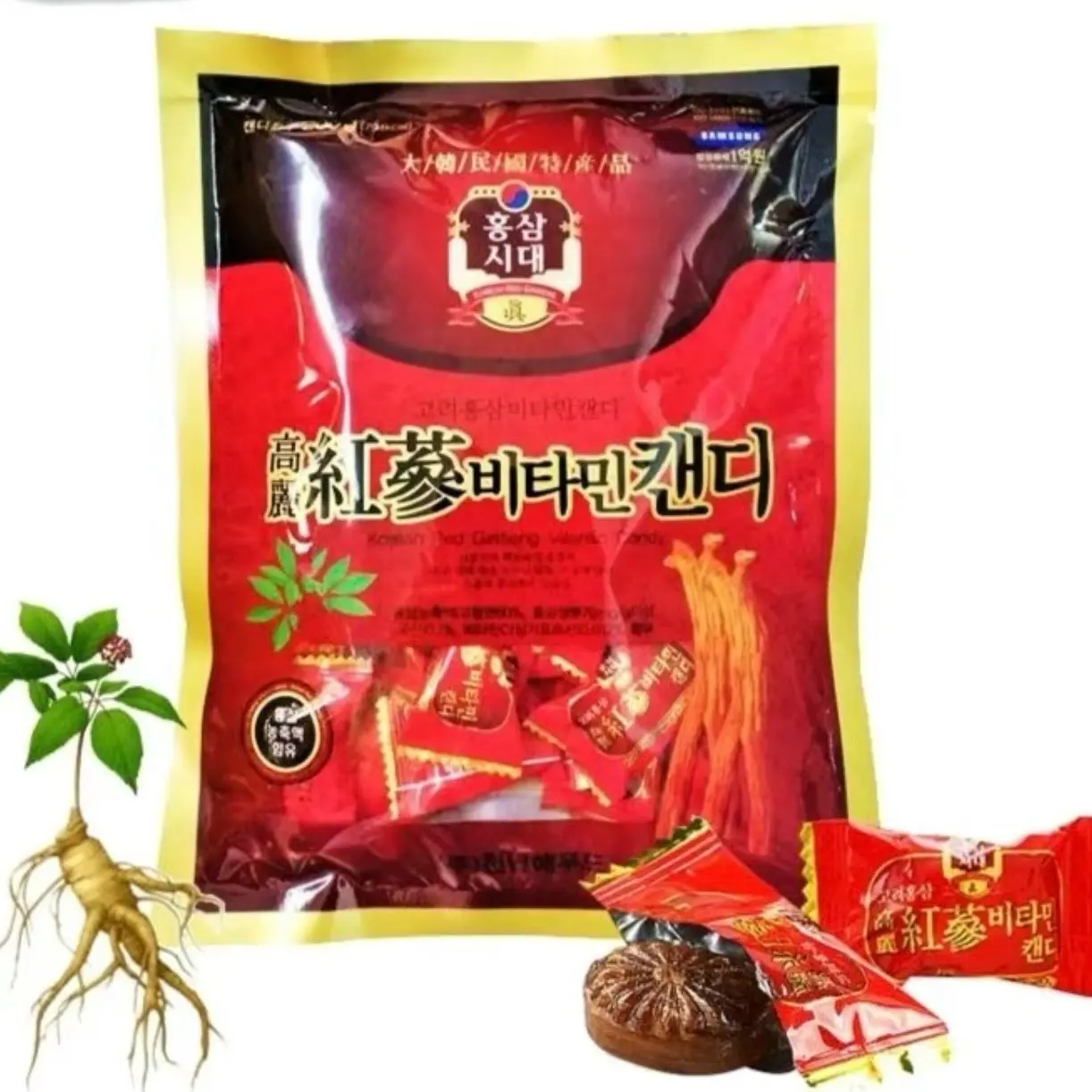 Kẹo Sâm Hàn Quốc túi 200gr thơm lừng mùi sâm