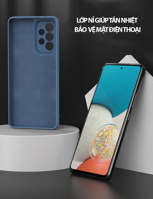 Ôp lưng cho Samsung A13 A23 A33 A53 A73 A03 A03s chống bẩn Phụ Kiện Silicon 6