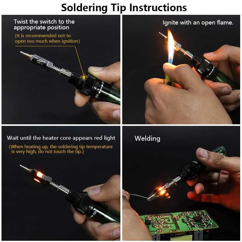 Taffware Solder Gas Butane Portable Iron Pen - MT-100 5