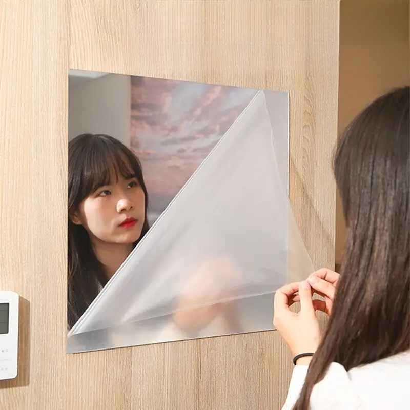 All-Glass Wall Mirror Student Dormitory Acrylic Wall Mirror Sold as Bed Sheet Will Not Break Bathroom Mirror
