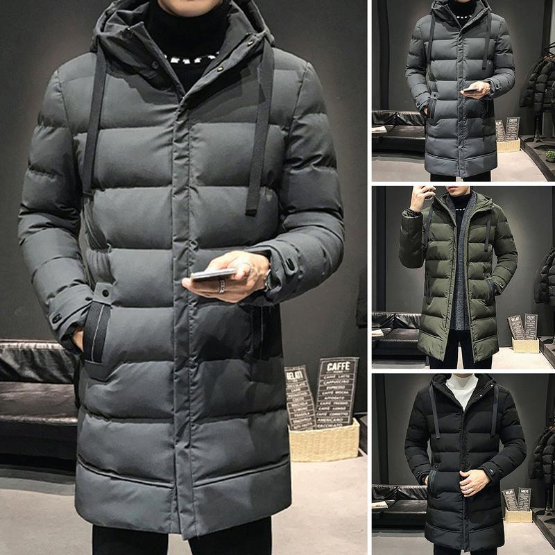 Pfugyji-Áo Parka Mùa Đông Cho Nam, Áo Phao Có Mũ, Ấm Áp Tối Ưu, Chống Gió, Cao Cổ, Dài Trung Bình, Áo Khoác Tuyết Ngoài Trời