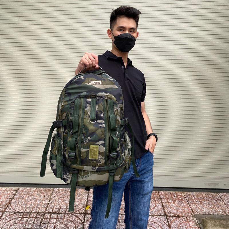 Balo Thái rằn ri XANH RÊU (15cm ×32cm ×52cm) Đeo Vai Backpack - TikTok ...