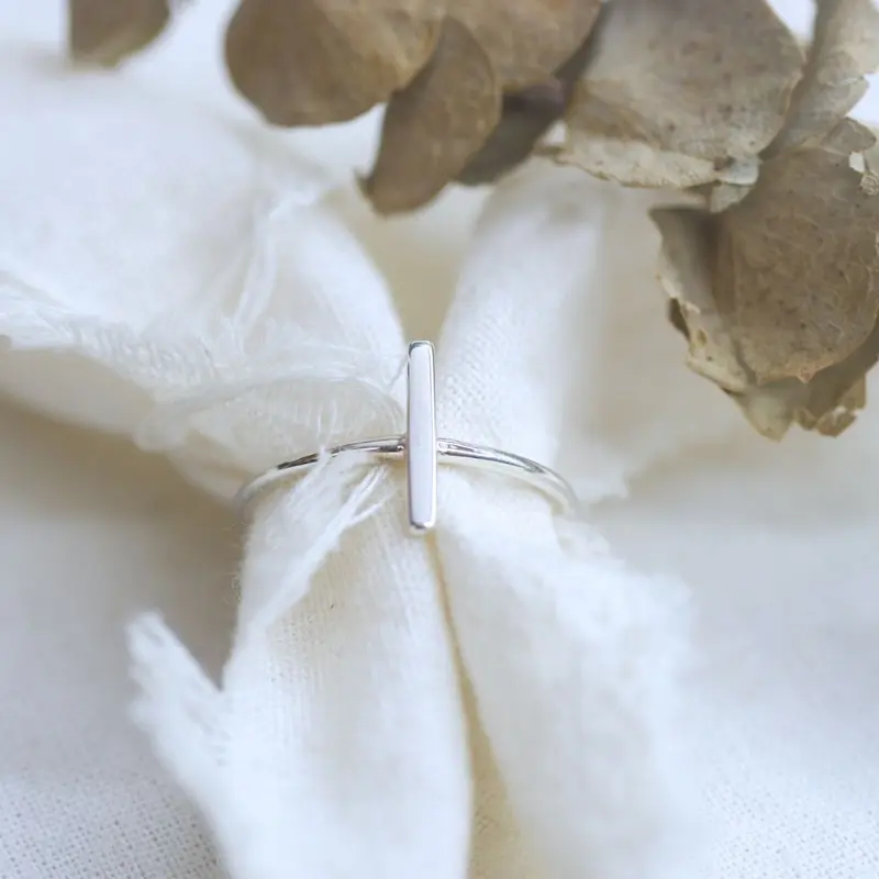 CINCIN PERAK ONE BAR HORIZONTAL 925 STERLING SILVER AA 1865 1