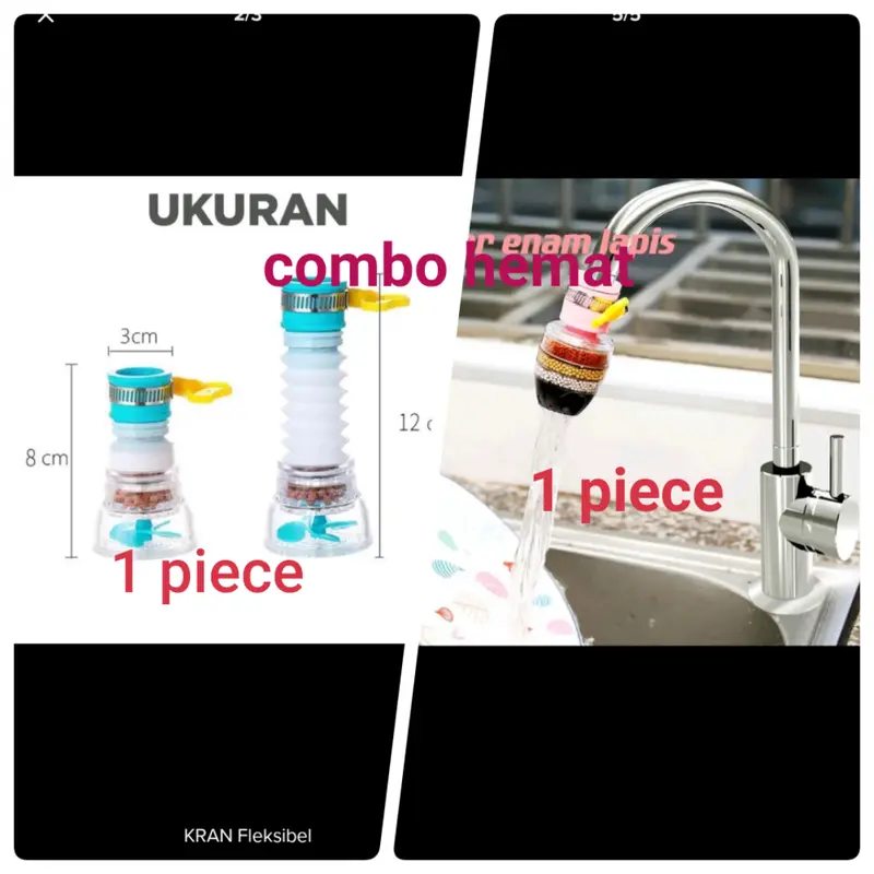 Filter Kran air water , kran air , Saringan Keran Filter Saringan Air , Filter air SH F05 3