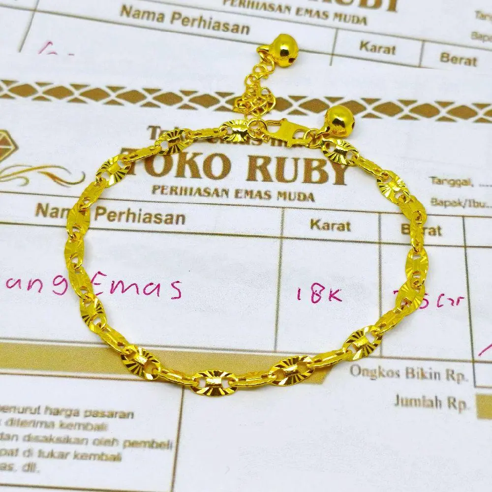 Gelang Pecah Kopi Desain Klasik Kekinian Perhiasan Tahan Lama