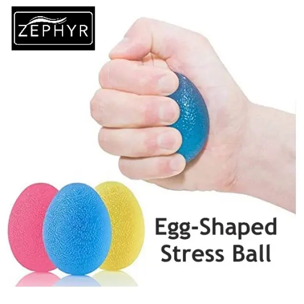 Squishy Stress Ball Egg Shaped / Hand Grip Exerciser / Finger ...
