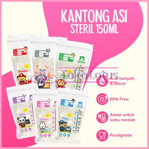 Kantong Asi BPOM 1 Pack 120ml / 150ml Breastmilk Storage Bag Breastmilk Storage Zipper (30 Pcs) Kantong ASI Plastik ASI Kualitas Terpercaya Penyimpanan Kids