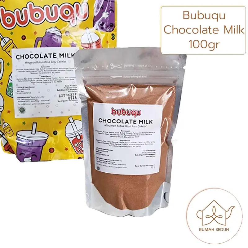 100gr Bubuqu Chocolate Milk Minuman Bubuk - Choco Powder - Minuman Rasa Susu Coklat Cokelat 0