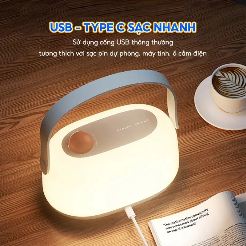 Đèn ngủ bé sơ sinh, đèn ngủ di động, đèn ngủ bỉm sữa, chống ánh sáng xanh, bảo vệ mắt giúp mẹ hút sữa và cho bé ti đêm Phụ Kiện 1