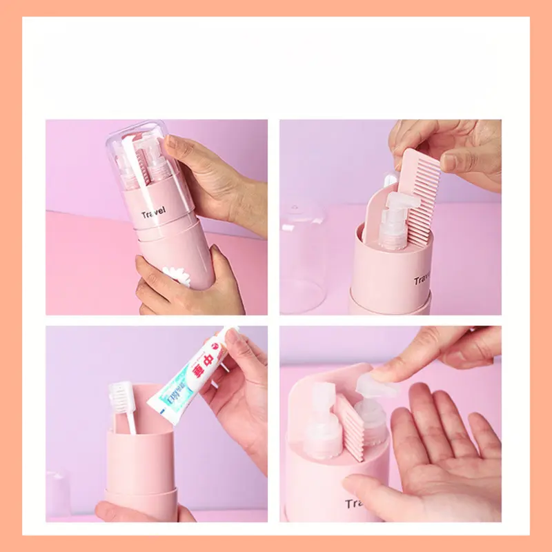 Hộp đựng kèm 5 món vệ sinh cá nhân tiện dụng mang theo khi đi du lịch GD Khánh Ngân 2