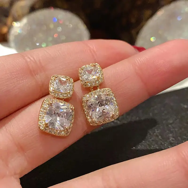 RRNS 321 Anting Rumbai Stud Anting Wanita Tusuk Fashion Alloy Gaya Elegan 3