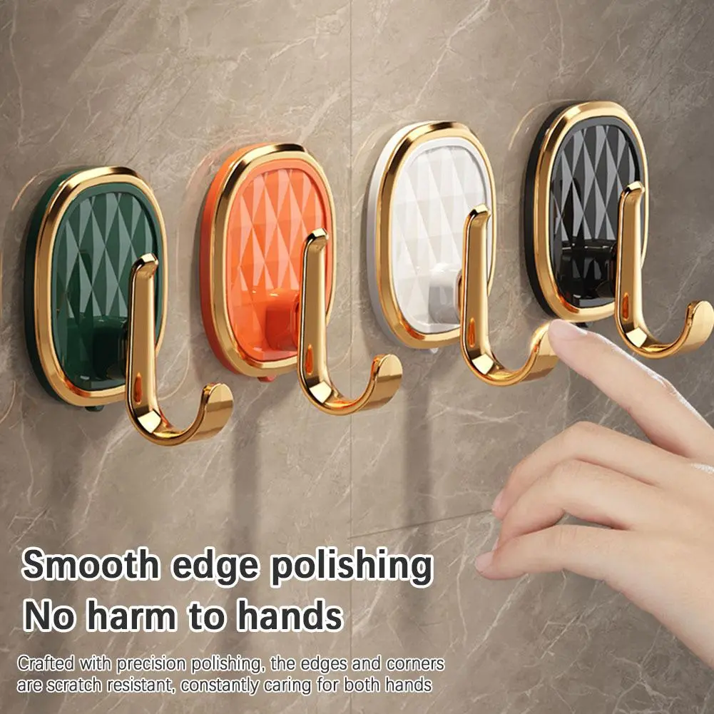 Móc Nhựa Dính, Thiết Kế Sang Trọng Giá Cả Phải Chăng, Không Cần Đục Lỗ, Không để lại dấu vết, Thích Hợp cho chìa khóa, quần áo, Móc Mạnh Mẽ