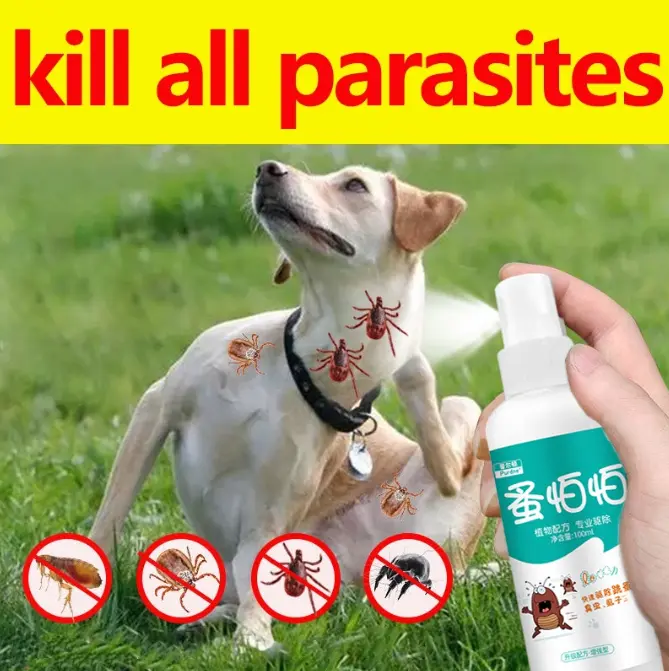 < INLIFE > 100% Authentic Pet flea spray Tick and flea spray 100ml Anti flea and tick remover for Dogs Cats/500ml Pet Deodorant