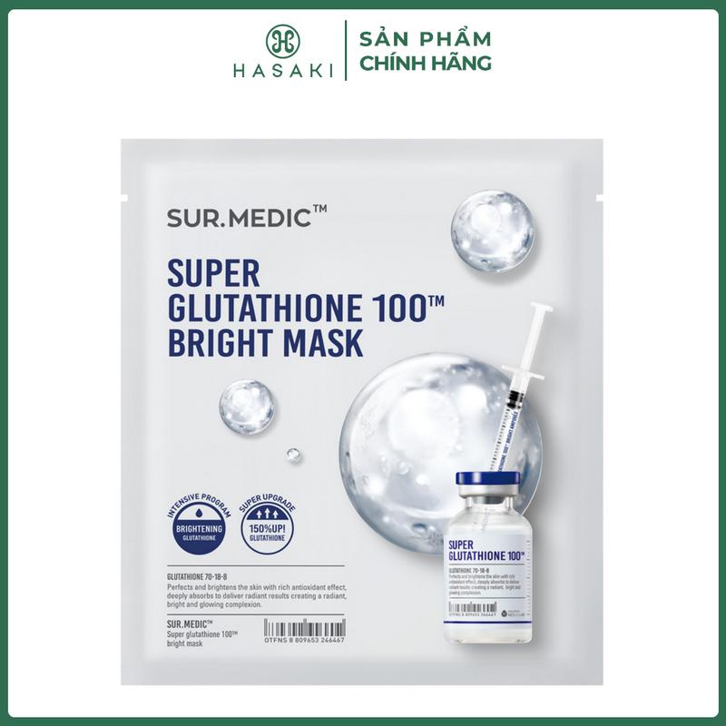  Mặt Nạ Sur.Medic+ Tinh Chất Glutathione 30g Super Glutathione 100 Bright Mask | HASAKI BEAUTY 