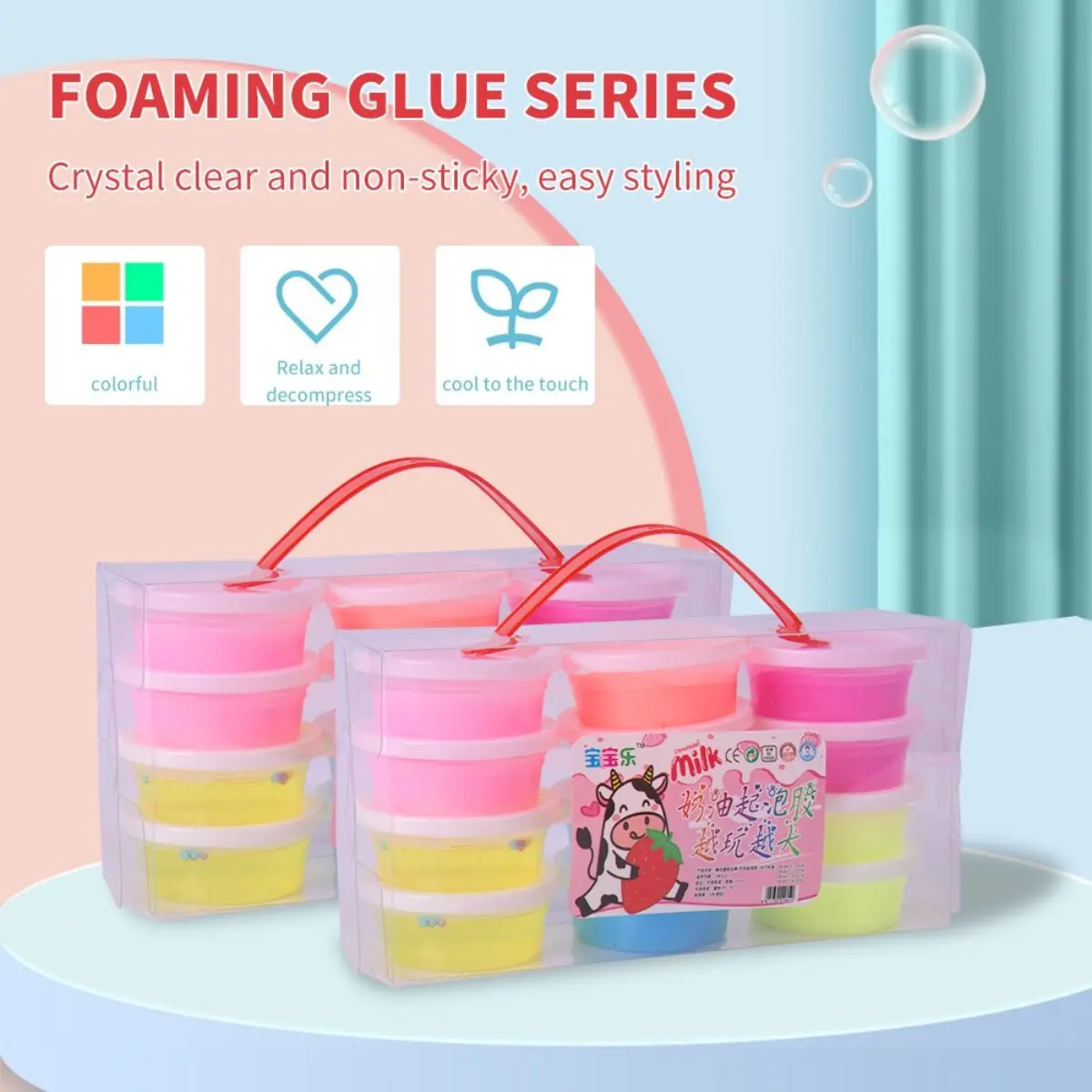 DIY Slime Crystal Slime Kids Toy Slime 12 Cups/Set murah mainan slime kanak