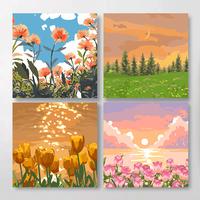 Gambar DONMI Paint By Number Canvas 40x50cm Motif Bunga – DIY Lukisan Mewarnai Angka Set Cat Kuas untuk Pemula - 25929-21 dari Donmi store Kab. Tangerang 4 Tokopedia