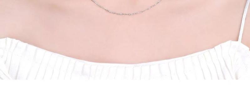Product Introduction of S925 Sterling Silver Necklace Women's Necklace without Pendants Clavicle Necklace Non-Fading Box Thin Chain Simple Lengthened Single Chain 19