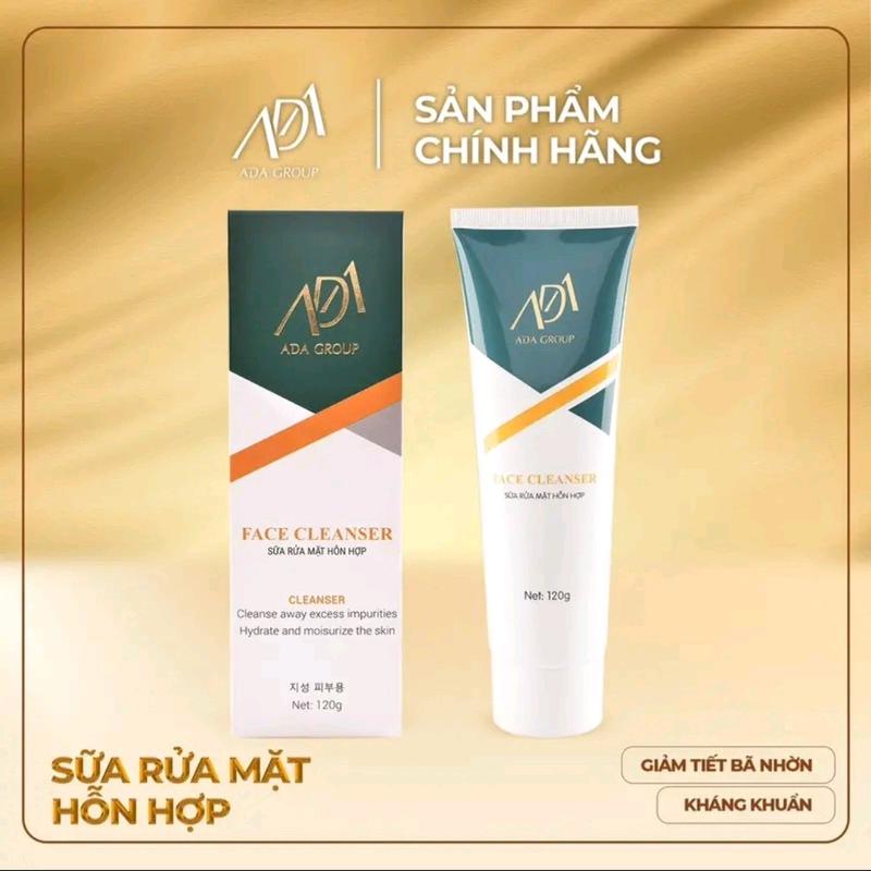 ADA GROUP - SỮA RỬA MẶT - KHÔNG TẠO BỌT - 120gr Skincare kiểm soát dầu không có cồn mụn trứng cá kiểm soát lỗ chân lông srm cho