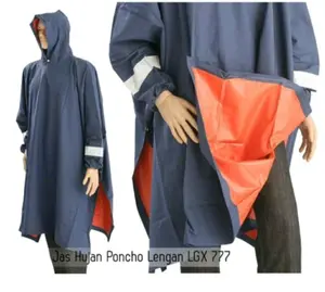 DI JAMIN 100 PERSEN ORI PINGUIN JAS HUJAN PONCO LENGAN BAHAN KARET/RUBBER TANPA CELANA