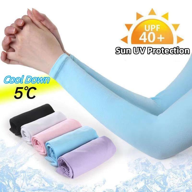 Găng Tay Dài, Chất Liệu Lụa Lạnh Dành Cho Thể Thao, Đạp Xe, Đi Bộ Đường Dài, Câu Cá, Tắm Nắng, Ngoài Trời, Thời Trang, Làm Ấm Cánh Tay, Chống Nắng, Chống Tia Cực Tím, Che Bảo Vệ Tay 1