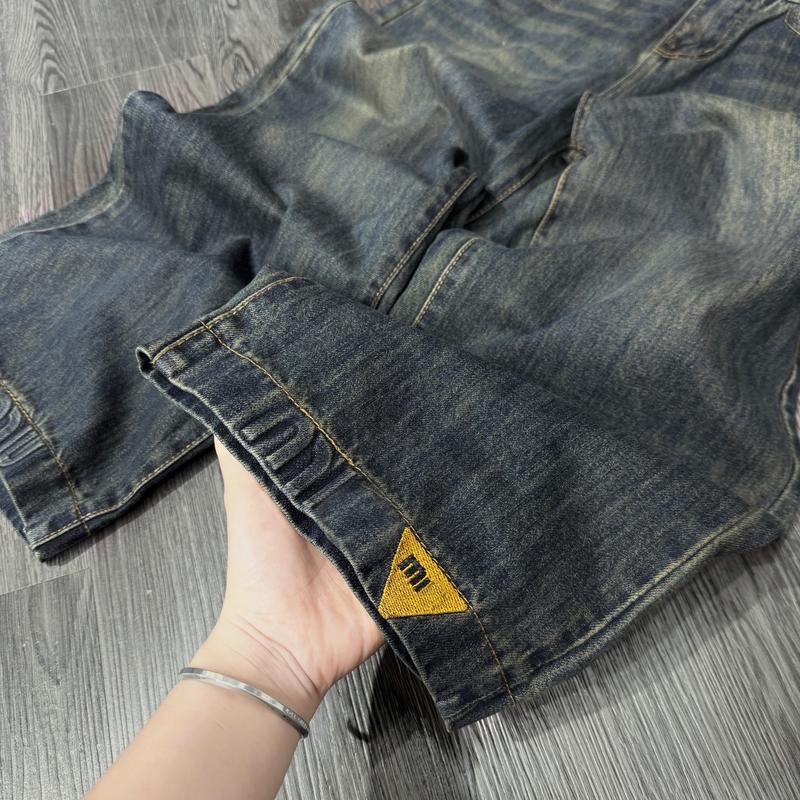 Product Introduction of (95cm) M24 Quần Jean Nữ  Suông Rông Nấm Trơn QC . Jean ko giãn . Đủ Size S/M/L - Women Pants Voi quan  boong 37