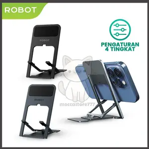 ROBOT Phone Holder RT-US12 Ultra-thin Foldable Portable 4 Level Angle Adjustable Original