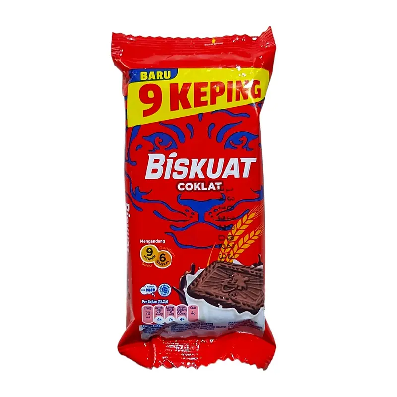 BISKUAT COKLAT RENCENG 2000 Isi 9 Keping Biskuat 1