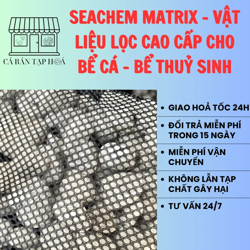 1 Lít Matrix Seachem - Vật Liệu Lọc cho Bể Cá - Hồ Thuỷ Sinh 1