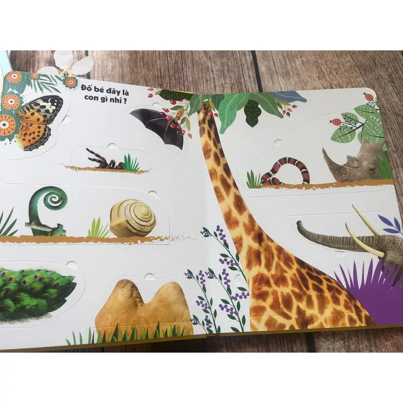 Sách Đinh Tị : Lift-The-Flap - Lật Mở Khám Phá: First 100 Animals - 100 Từ Đầu Tiên Về Các Loài Động Vật 1