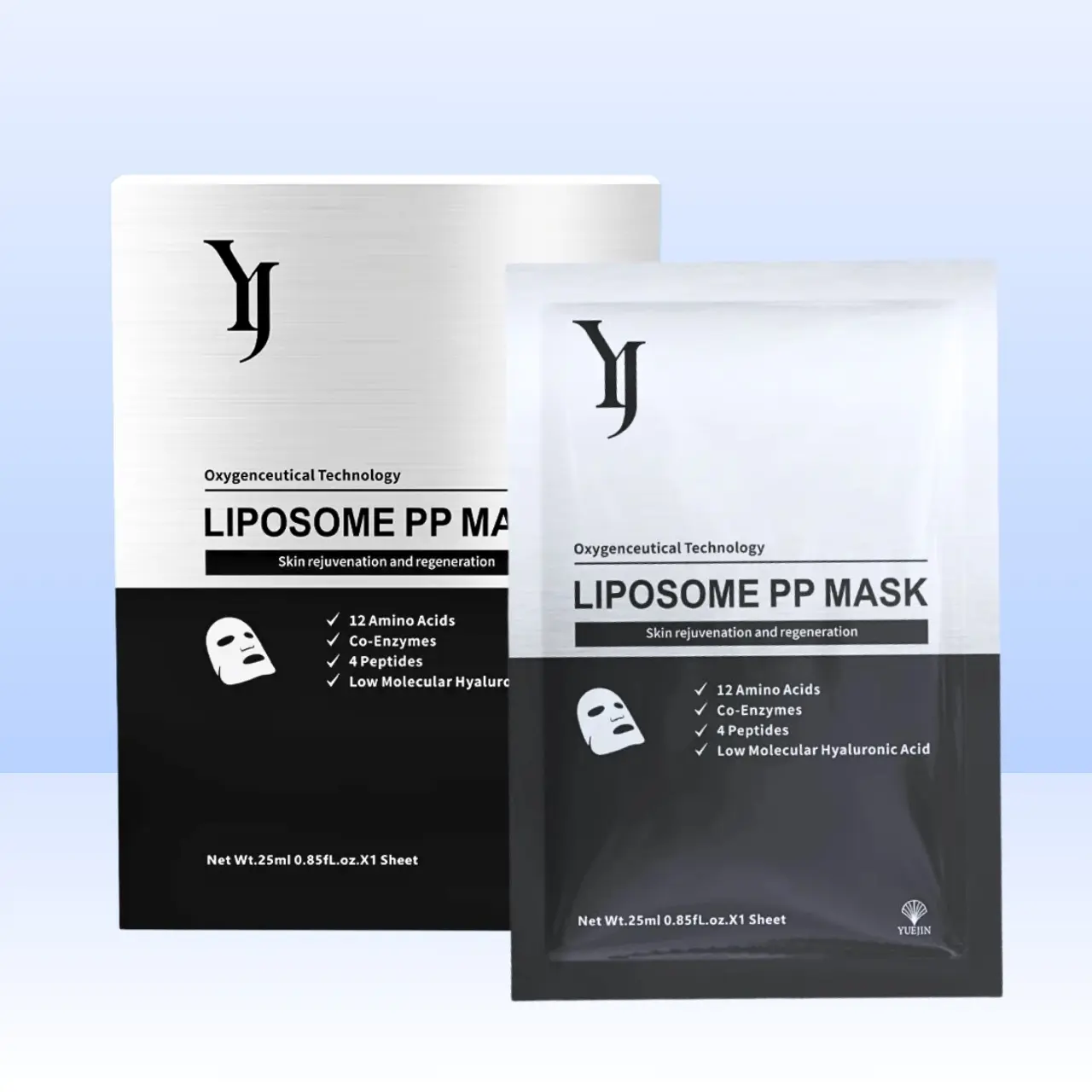 Mặt Nạ Liposome PP Mask YJ 25ml Hộp 10 Miếng. Hỗ Trợ Phục Hồi Giúp Giữ Ẩm Cho Da Mask