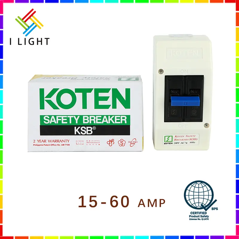 （Fast Delivery）Koten Air Circuit Breaker 15/20/30/40/60 AMP Air Switch