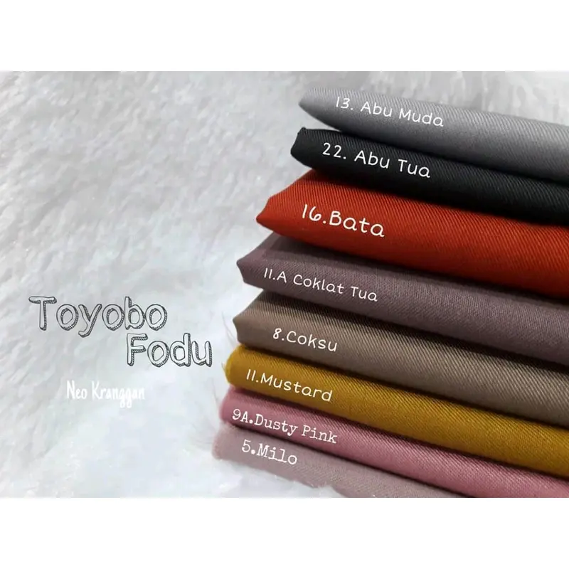 Kain Toyobo Fodu Ori 58" Harga per 0.5m 0