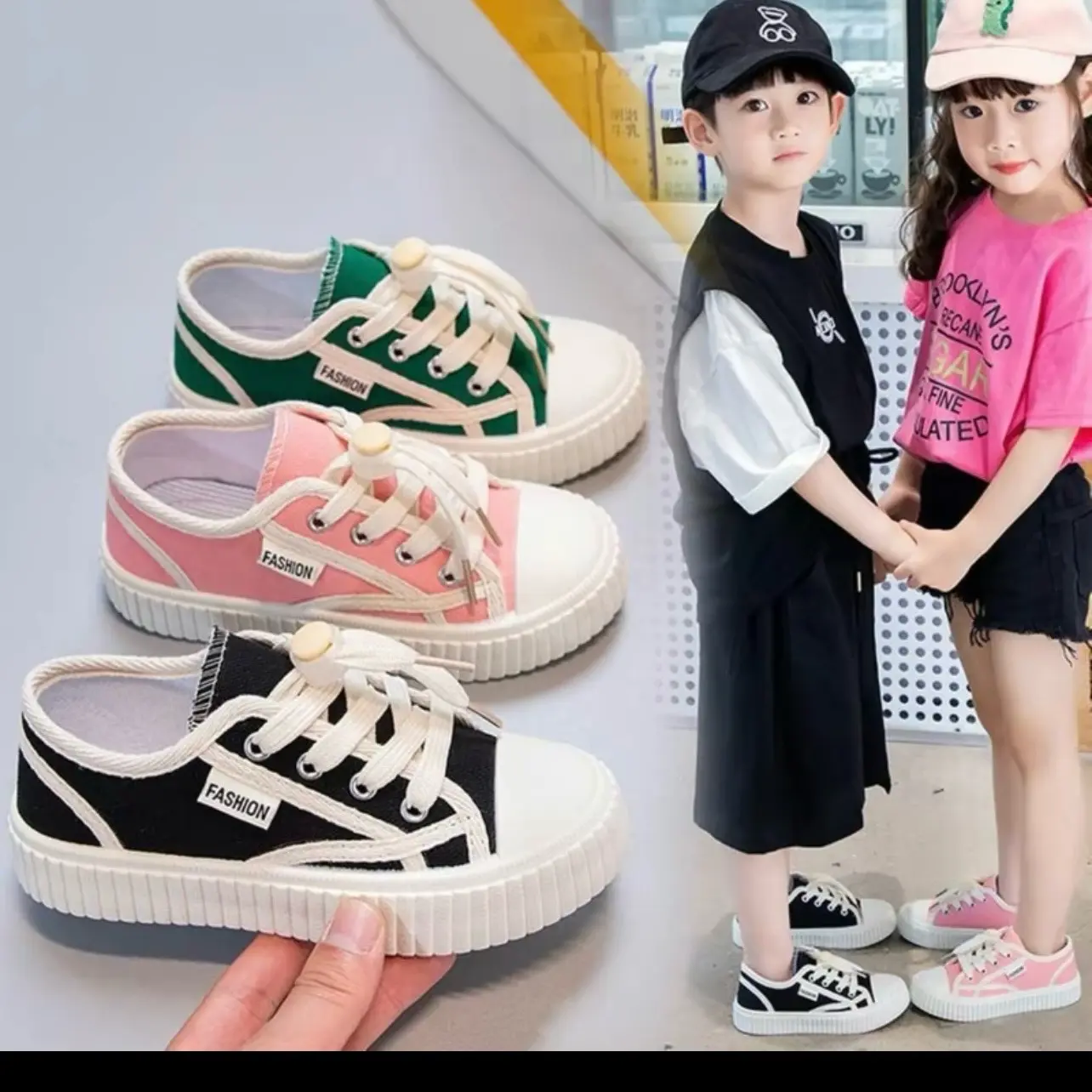 Giày Thể Thao Bé Trai, Giày Thể Thao Bé Gái ,Giày Vải Thể Thao Bé Trai ,Bé Gái 3 Màu ,Giày Bé Trai Giày Bé Gái Thể Thao Cho Bé Sport Tập Thể Dục Học Sinh Sneaker Kid