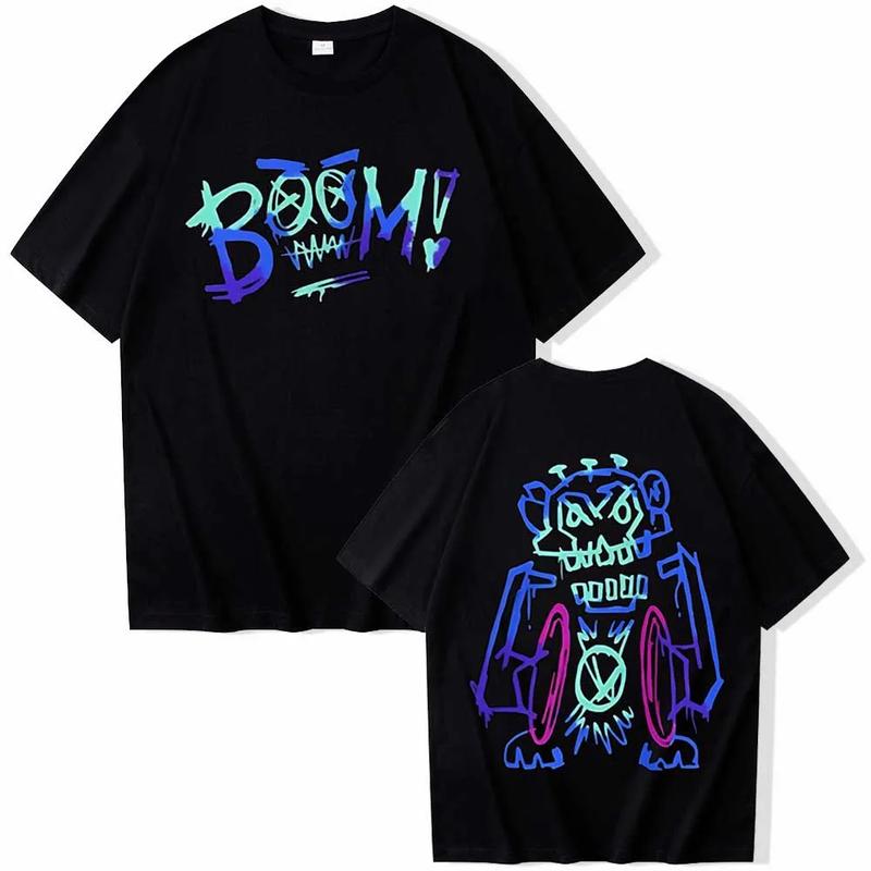 Product Introduction of Popular Anime Arcane Jinx Graffiti 3D Printed T-shirt for Men and Women in Large Size, Loose O-Neck, Summer Casual Short sleeved T-shirt Clothing Top 3