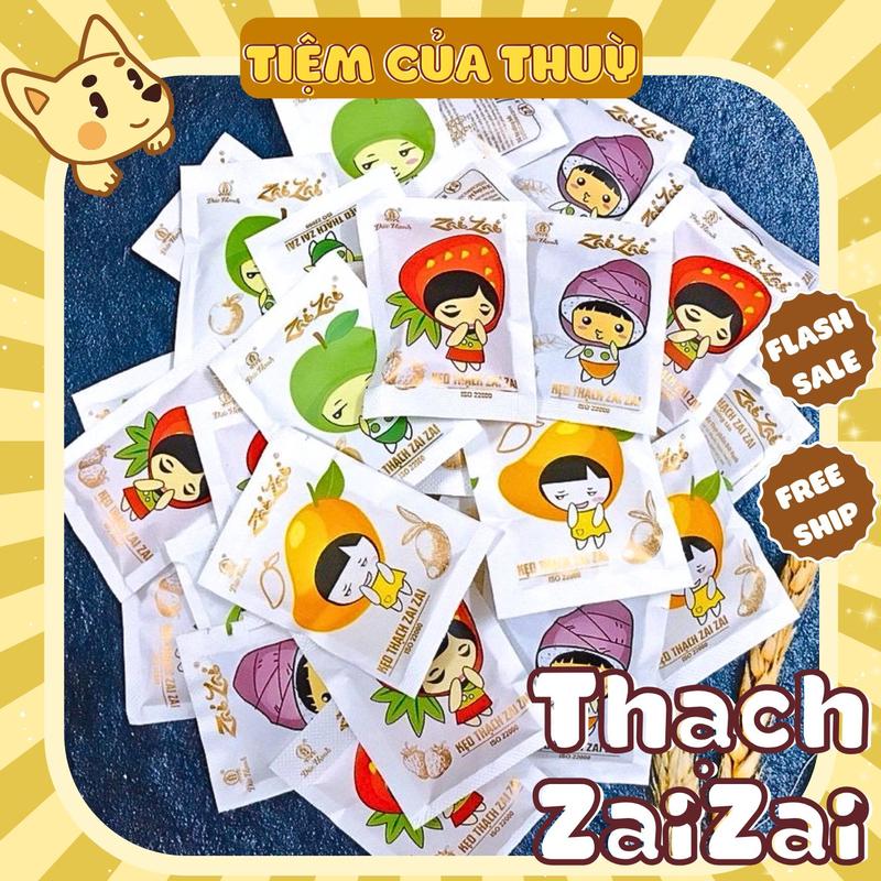 500G Kẹo Thạch Zai Zai Hương Vị Trái Cây, Kẹo Thạch Zaizai,  Thạch Rau Câu 6 hương vị giải nhiệt mùa hè