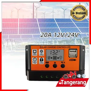 Solar Panel Controller 20A 12V/24V Kontroller Solar Charge