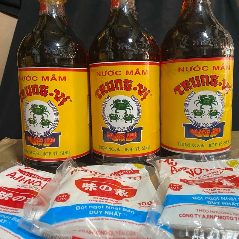 (Tặng ngay gói ajnomoto 100g) combo 3 chai nước mắm Trung Vị (3 con cua ) 5